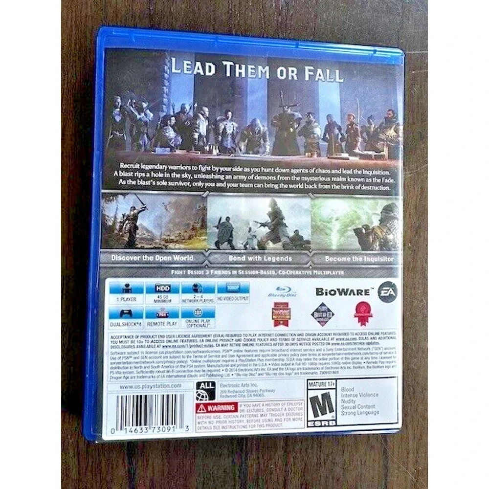 Dragon Age Inquisition Sony PlayStation 4, PS4 Video Game